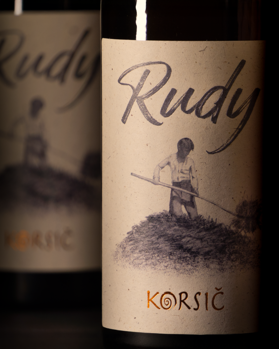 etichetta vino Rudy Korsic Collio Gorizia - packaging design Sibari Bonato