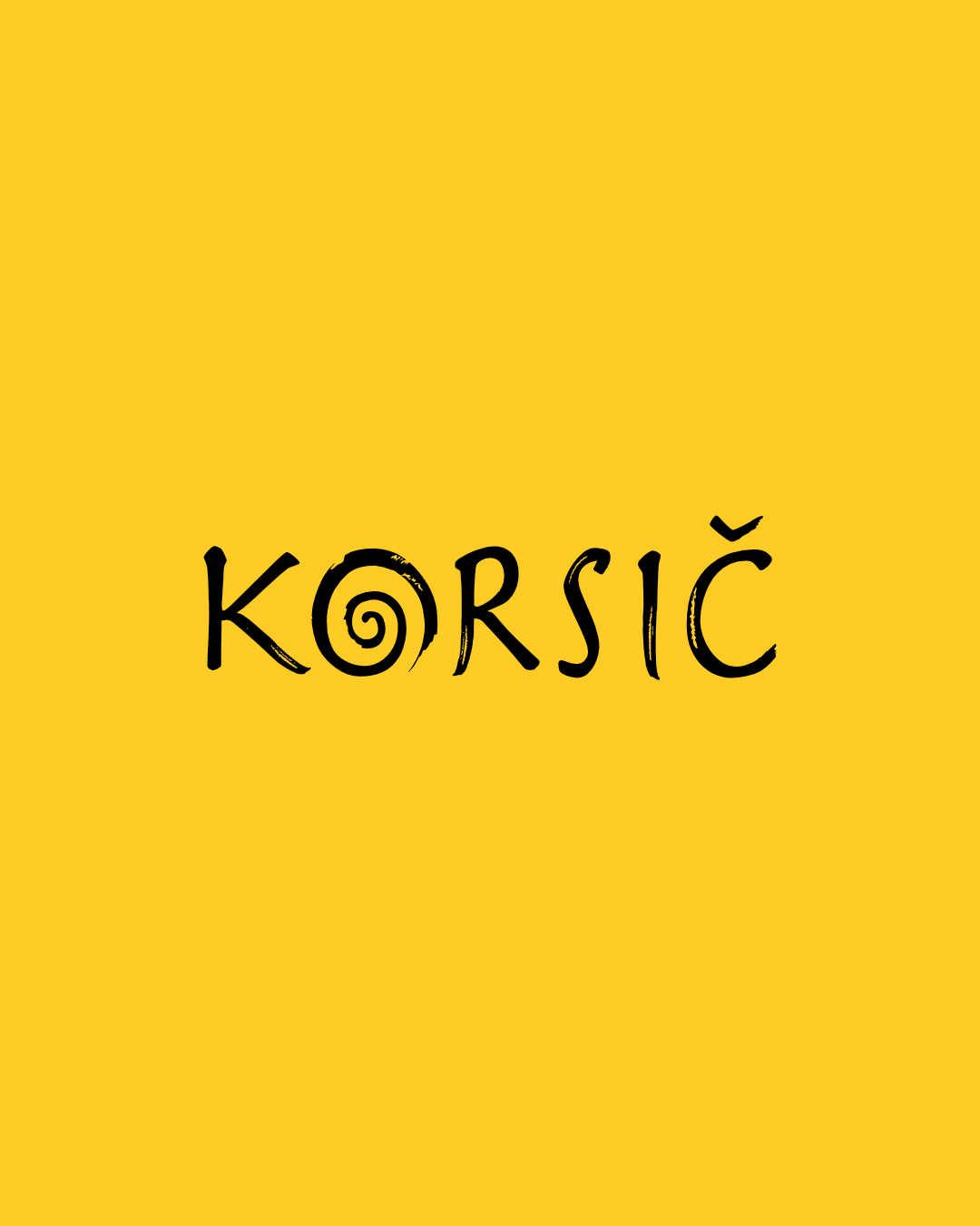 logo cantina Korsic Wines Collio Gorizia - brand identity Sibari Bonato