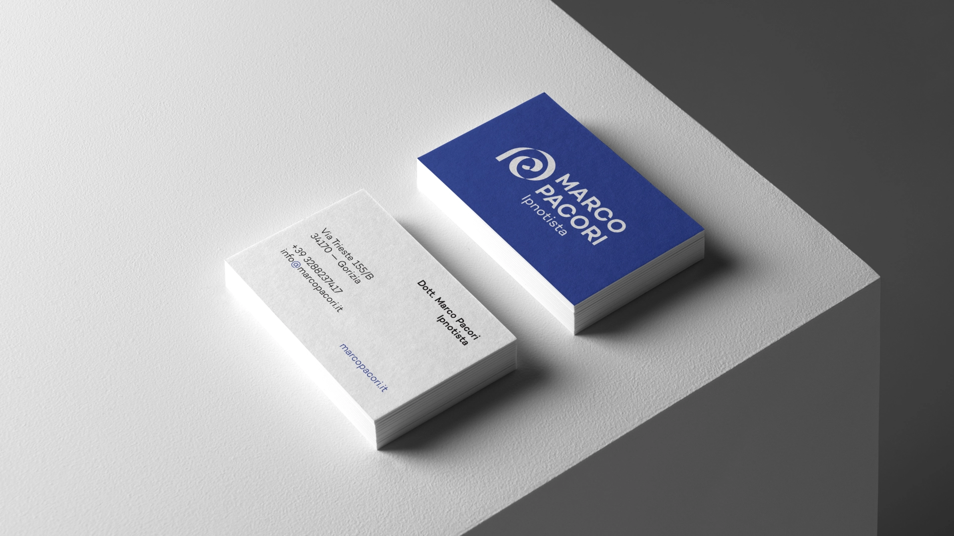 Progetto brand identity completo per Marco Pacori — Sibari Bonato