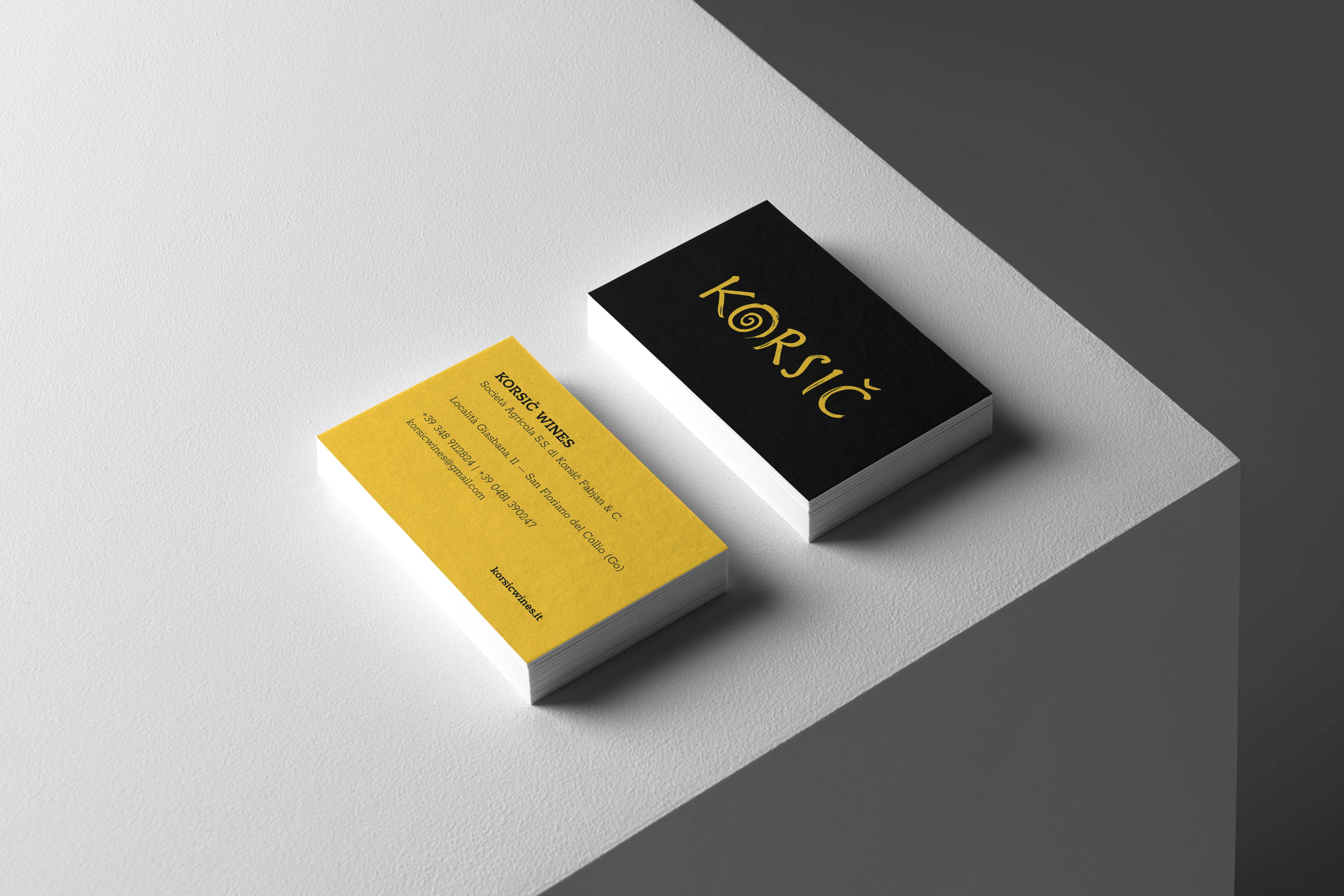 Korsic Wines branding identita visiva cantina Collio Gorizia - Sibari Bonato