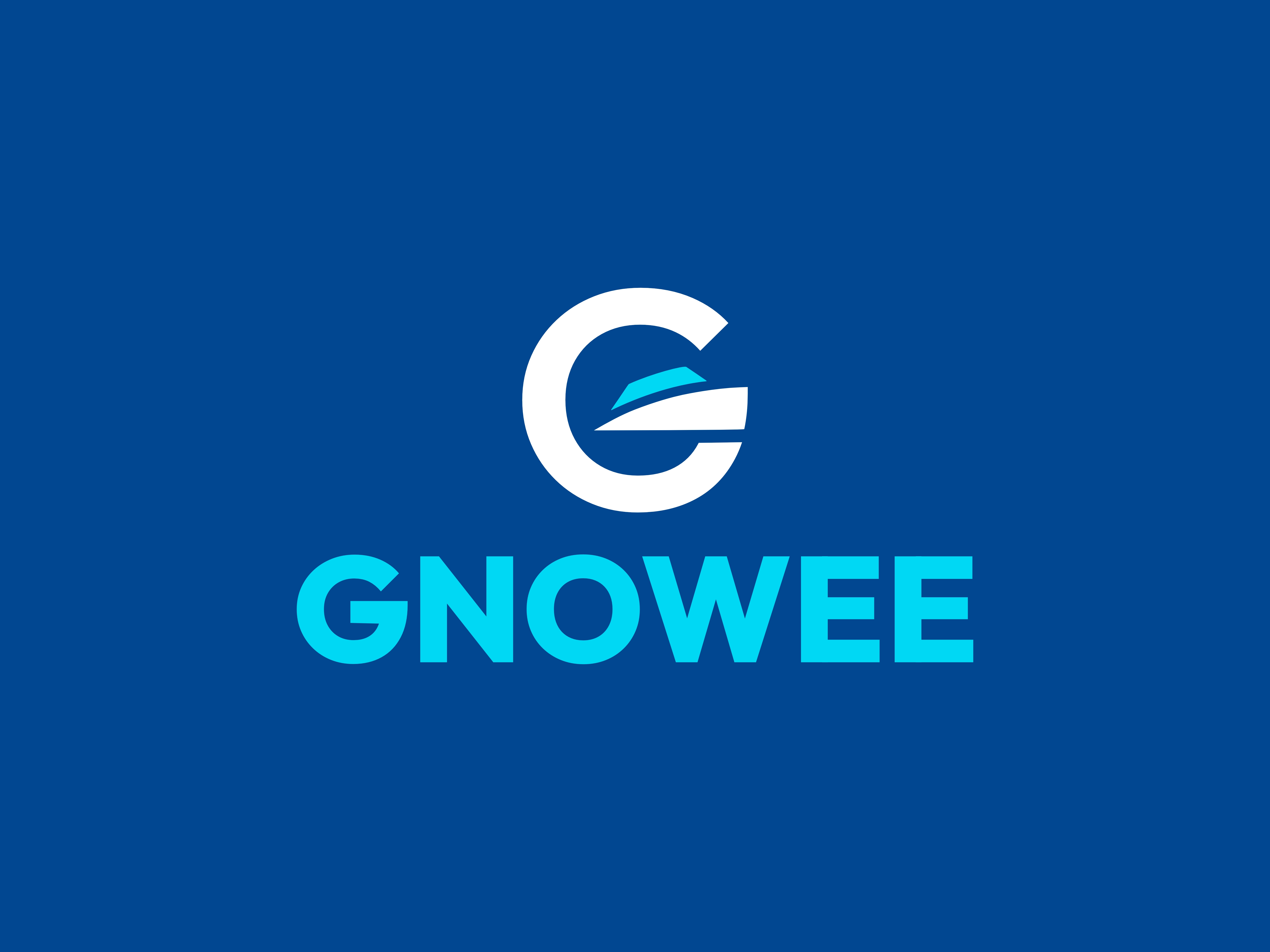 Logo Gnowee - noleggio barche Grado - design Sibari Bonato