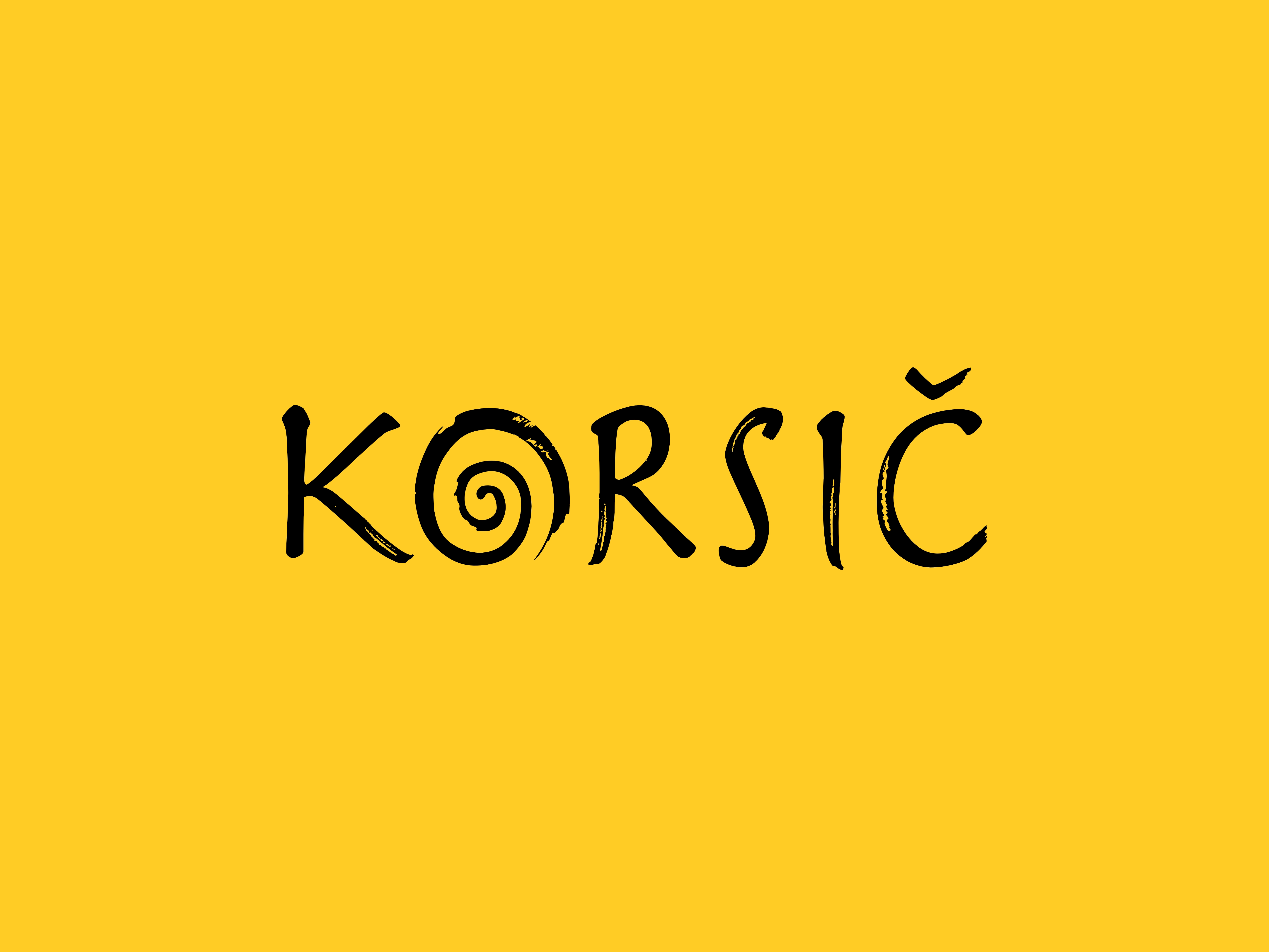 Logo Korsic Wines - cantina vini Collio - design Sibari Bonato